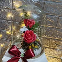 گوی شیشه ای|گل مصنوعی|ساوه, |دیوار