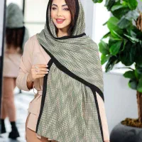 شال پلیسه دورحاشیه زری