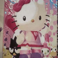 فرش کودک دخترانه طرح کیتی