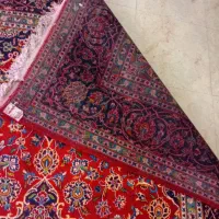 فرش ۹ متری دستبافت کاشان قرمز گوشتی حراج سالم|فرش|تهران, تاکسیرانی|دیوار