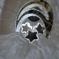 لوستر کریستالی ریموت دار با سه رنگ|لوستر و چراغ آویز|قدس, شهر‌قدس|دیوار