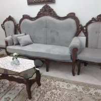 مبل استیل نه نفره،بهمراه میز ودوتا عسلی|مبلمان خانگی و میز عسلی|تهران, امیریه|دیوار