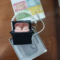 هندزفری صورتی (هدفون بلوتوثی)