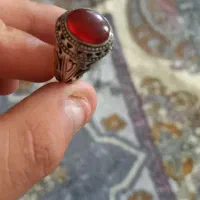 انگشتر نقره سنگ عقیق