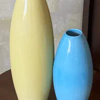 دو عدد گلدان سرامیکی
