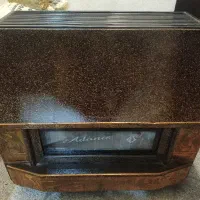 بخاری نو با شیشه برای روی میز نو نو