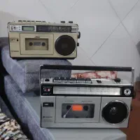 رادیو گراندیگ آلمانی و رادیو ضبط سانیو وفیشر|کلکسیون اشیاء عتیقه|شیدا, |دیوار