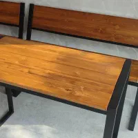 میزوصندلی اهنی رنگ شده|دفتر کار|خمینیشهر, |دیوار