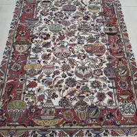 قالیچه دستباف 3 متری طرح کاسه کوزه کاشمر