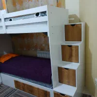 تخت دو طبقه|تخت و سرویس خواب|سبزوار, امیر کبیر|دیوار