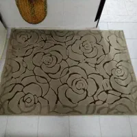 قالیچه طرح گل سه بعدی