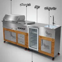 تولیدی باربیکیو آیلند سینک دار تمام استیل304سفارشی