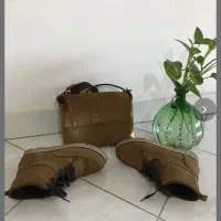 چرم طبیعی قهوه ای(پوتین)