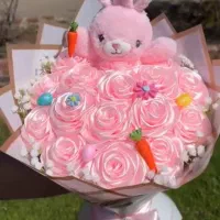 سفارش گل با عروسک های کیوت