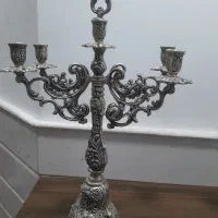 شمعدانی  جفت|کلکسیون اشیاء عتیقه|کاشان, زیدی|دیوار