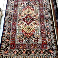 قالیچه سه متری کرم طرح کوبایی گل ابریشم قشقایی|فرش|تهران, حر|دیوار