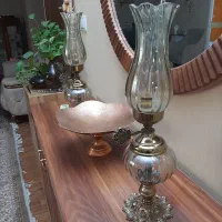 دوعدد شمعدان و شیرینی خوری پایه دار مسی|صنایع دستی و سایر لوازم تزئینی|تهران, ستارخان|دیوار