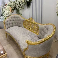 مبلمان استیل با ورق طلا
