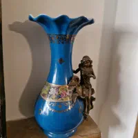 گلدان چینی برنز انتیک دکوری