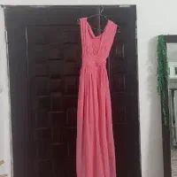 لباس مجلسی صورتی استفاده نشده سایز ۳۶