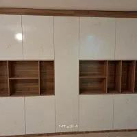 کابینت کمد دکور پله گرد چوب ام دی اف قسطی شرایط|خدمات پیشه و مهارت|کرمان, |دیوار