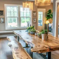 میز ناهار خوری روستیک|میز و صندلی غذاخوری|کرج, فاز ۵ مهرشهر|دیوار