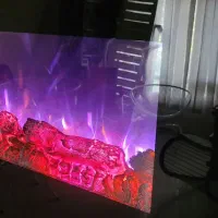 شومینه برقی هفترنگ ریموت دار