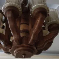 دو عدد لوستر چوبی هر کدام ۸شاخه|لوستر و چراغ آویز|تهران, تهرانپارس غربی|دیوار