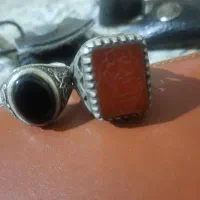 انگشتر نقره قدیمی رکاب دستی