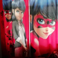 پرده و لوستر و آباژور و لیوان دختر کفشدوزکی