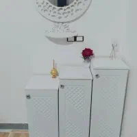 جا کفشی وآینه سفید|جاکفشی، کمد، دراور|نورآباد, |دیوار