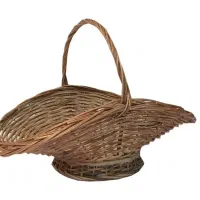 سبد چوبی حصیری|صنایع دستی و سایر لوازم تزئینی|اصفهان, دستگرده|دیوار