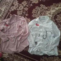 دو عدد شومیز سفید و گلبهی