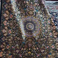 فرش دستباف 26 رنگ تمام ابریشم لچک ترنج قم|فرش|نظرآباد, نظرآباد|دیوار