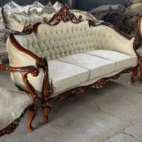 مبلمان 8 نفره  کلاسیک پارچه تدی -