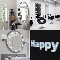 ریسه ال ای دی مدل (Hollywoody Lamp) 10 تایی|ریسه و چراغ تزئینی|تهران, بهار|دیوار