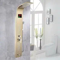 پنل دوش استیل ماساژور دار و دوش پیانویی