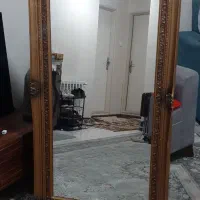 آینه قدی با قاب چوبی