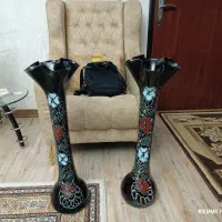 گلدان شیشه ای کاملا سالم