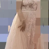 لباس نامزدی گلبهی شیک و...