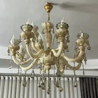 لوستر ۱۲ شاخه کریستالی