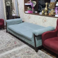 مبل راحتی ومیز عسلی چوب