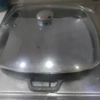 تابه دو طرفه گریلی نسوز بزرگ در دار