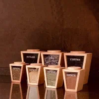 پاسماور 7 پارچه چوب شیشه