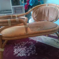 میز تلفن نشیمن دار قدیمی