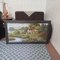 ساعت. آینه شمعدانی. و تابلو