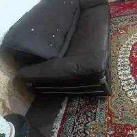 مبل چرم 7نفره به همراه میز و ساعت ایستاده و اباژور|مبلمان خانگی و میز عسلی|بجنورد, |دیوار