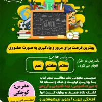 تدریس ریاضی  هفتم تا نهم