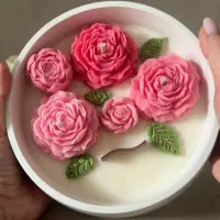 گیفت وباکس گل شمع