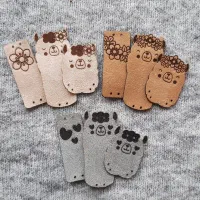 چاپ لیبل مارک چرمی لیزری پوشاک